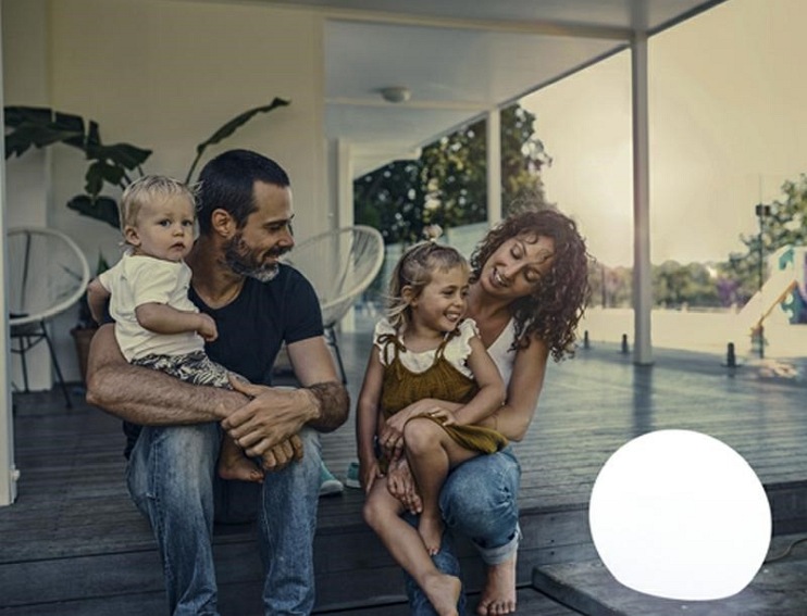 Lampa ogrodowa Buly 40 Biała, LED zasil. przewodowe