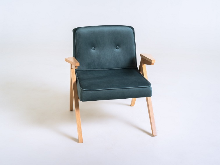 Fotel Vinc 66x69x74 Borówka Amerykańska/Naturalny