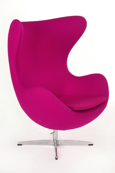 Fotel z Podnóżkiem Jajo 66x78x106 Amarantowy Premium Kaszmir 39