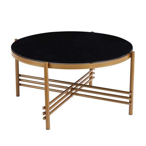 Ława L4-FX fi79,5 Czarny/Złoty