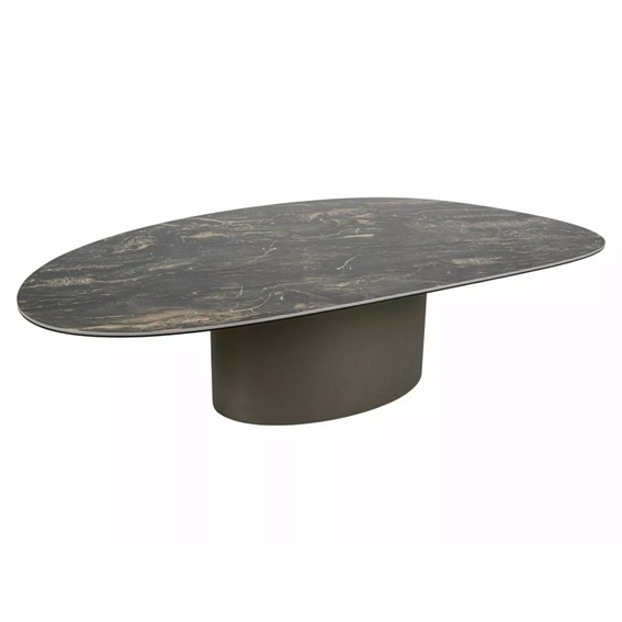 Ława BELLO A 120x80cm Czarny Połysk/Miedziany