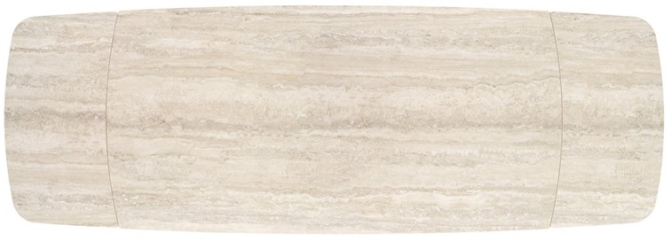 Stół Rozkładany VITRUS (180-260)x90 Jasny Trawertyn/Czarny