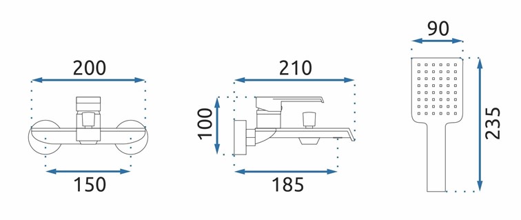 Bateria Wannowa HASS Czarny