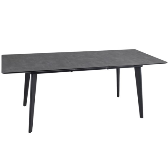 Stół RENE (160-200)x90 Czarny Mat/Szary