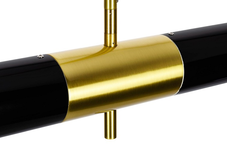 Lampa Wisząca Apollo 1 8x120x178 Czarny/Złoty