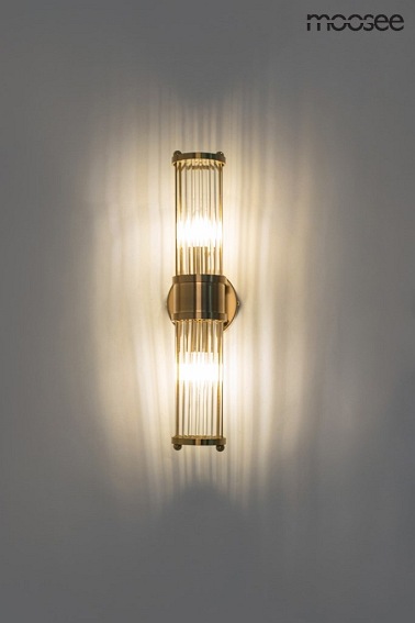Lampa Ścienna PILAR TWIN Złoty