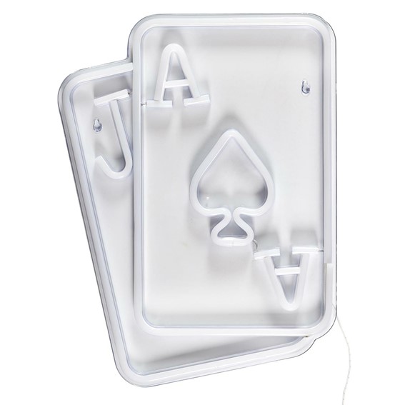 Lampa Karta Neon LED Biały