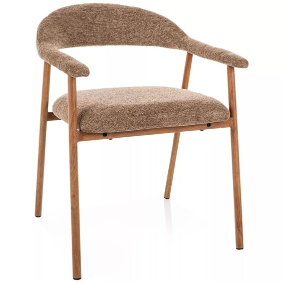 Krzesło LAGOS D Raven Latte/Dąb