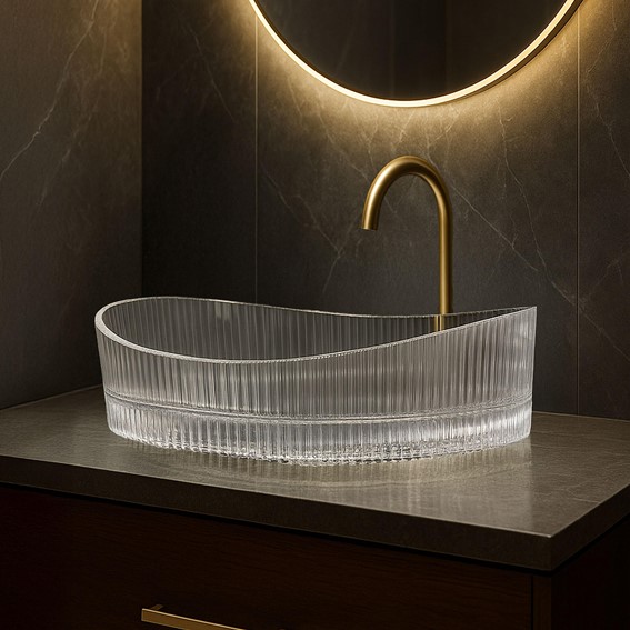 Umywalka Nablatowa HARPER Transparentny