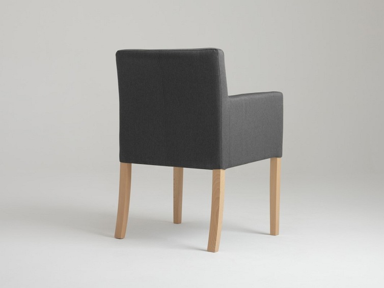 Fotel Wilton Arms 84 60x61x84 Karbon/Naturalny