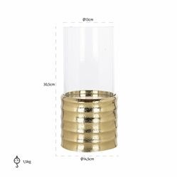 Świecznik BODIL L Złoty