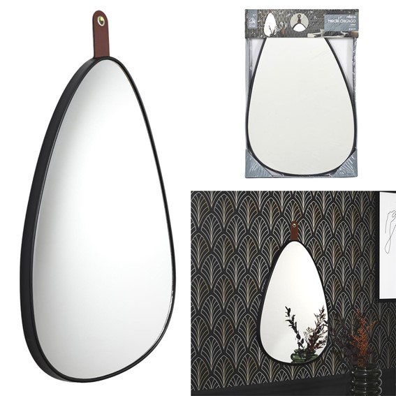 Lustro CHIGAGO Czarny