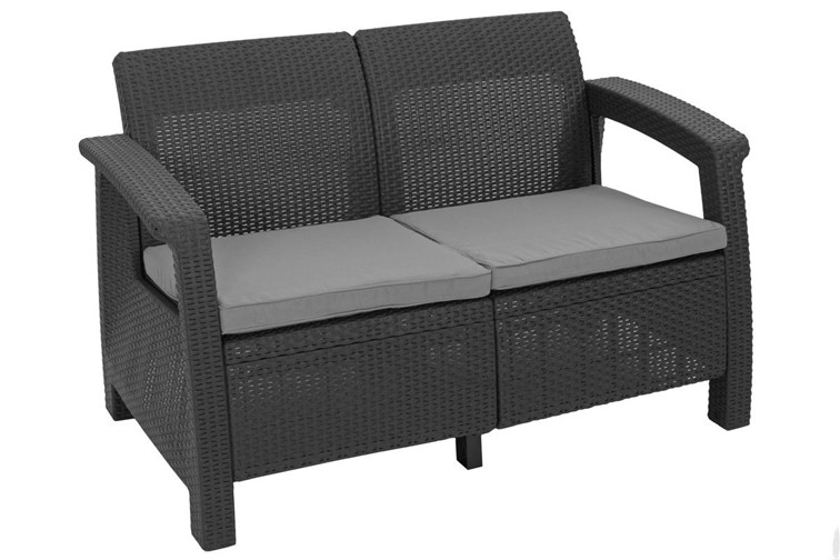 Zestaw Ogrodowy Corfu Fiesta + Stół Julie 6-Osobowy Grafit