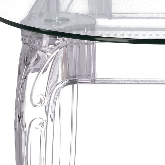 Stół GHOST 80x80 Transparentny