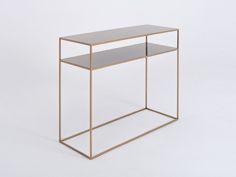 Konsola TENSIO 2 FLOOR METAL 100x35 Złoty