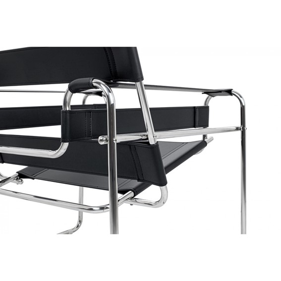 Fotel IVAN Czarny/Srebrny