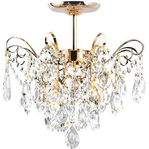 Żyrandol VALENCJA 4 ZLO Złoty/Transparentny