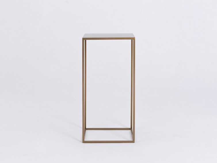 Stolik TENSIO METAL 30 Złoty/Biały