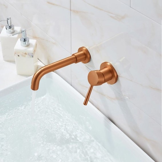 Bateria Podtynkowa Długa LUNGO + Box Miedź Szczotkowana