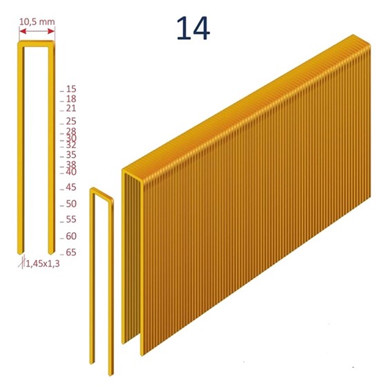 Zszywki Stolarskie Bizon 14/50Z 10 500 szt.