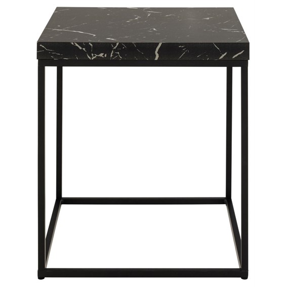 Stolik BAROSSA 40x40cm Czarny Marmur