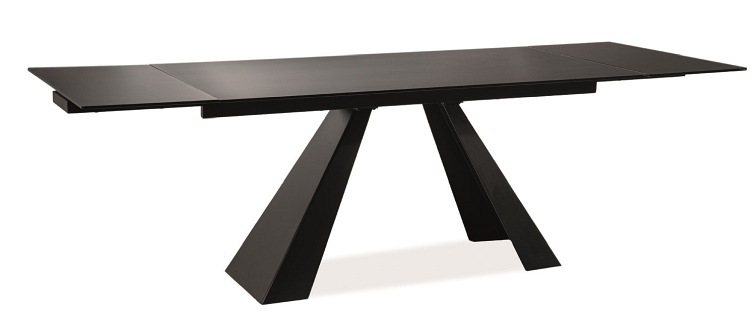Stół Rozkładany SALVADORE (160-240)x90 Czarny Mat