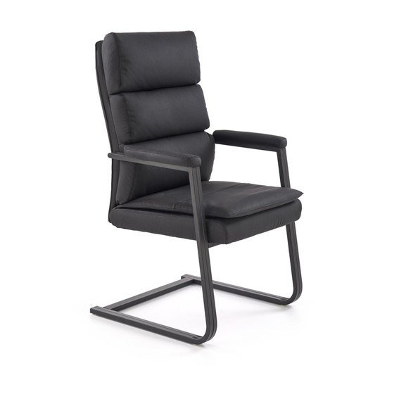 Krzesło Biurowe ADRIANO SKID Czarny