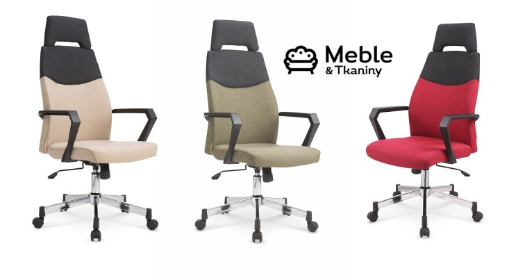 OLAF fotel pracowniczy popielato-czarny