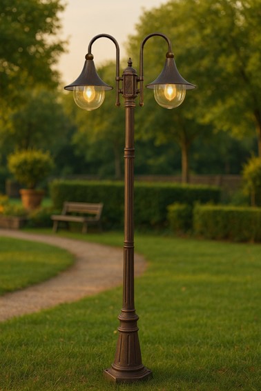 Latarnia Zewnętrzna BOSTON K-8127 Czarny/Złoty