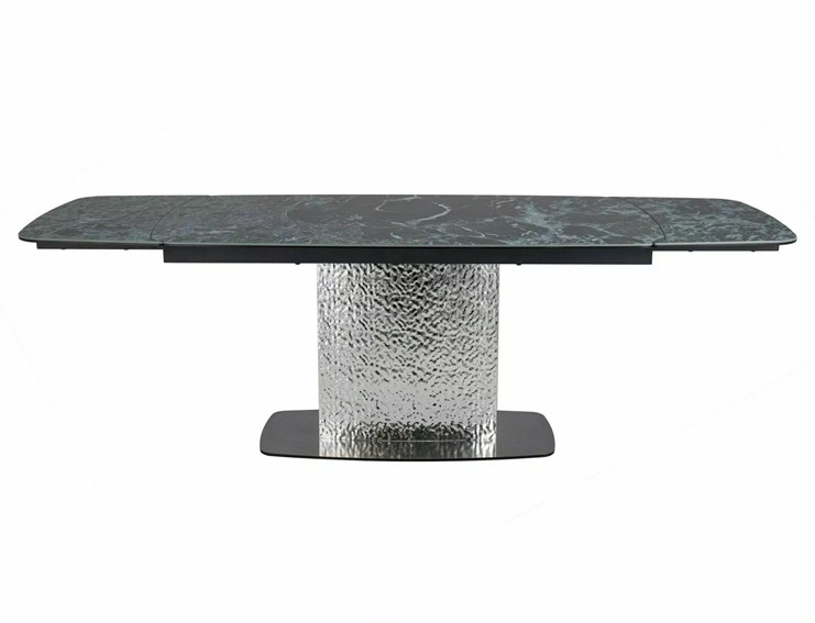 Stół Rozkładany MONCLER Ceramic (160-240)x90cm Morski/Stal