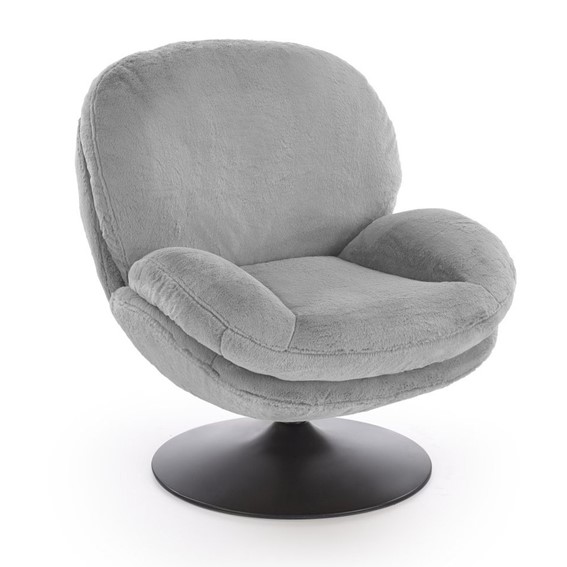 Fotel Wypoczynkowy SHELL Popielaty