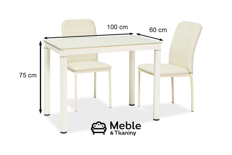 Stół GALANT 100x60 Kremowy