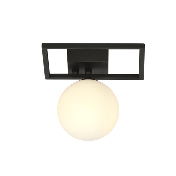 Lampa Sufitowa IMAGO 1E Czarny/Opal
