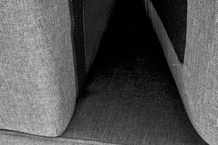 Sofa z Podnóżkiem GERSON Popielaty