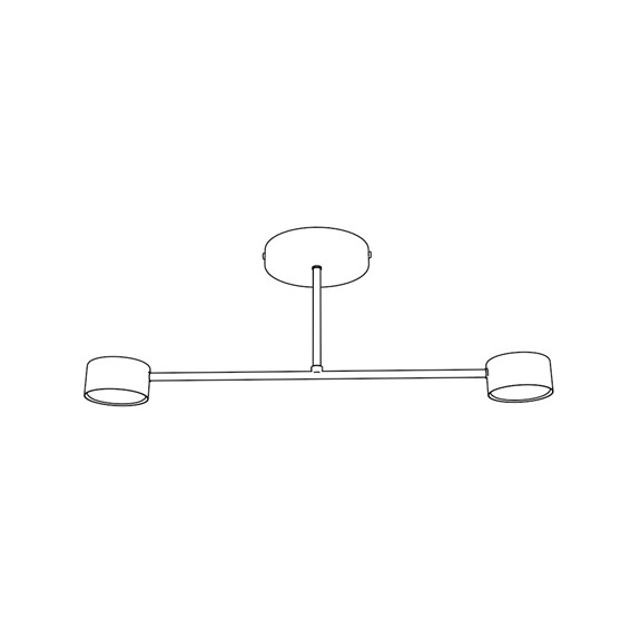 Lampa Sufitowa HALO 2 Burgundowy