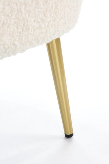 Fotel Wypoczynkowy GRIFON Kremowy/Złoty