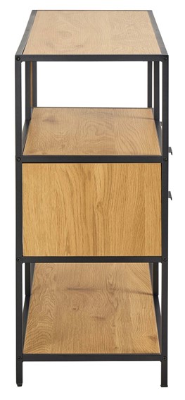 Regał SEAFORD V Dąb Dziki/Czarny