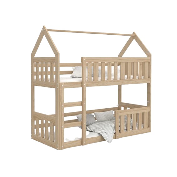 Łóżko Domek Piętrowy LISA 80x190 Sosna