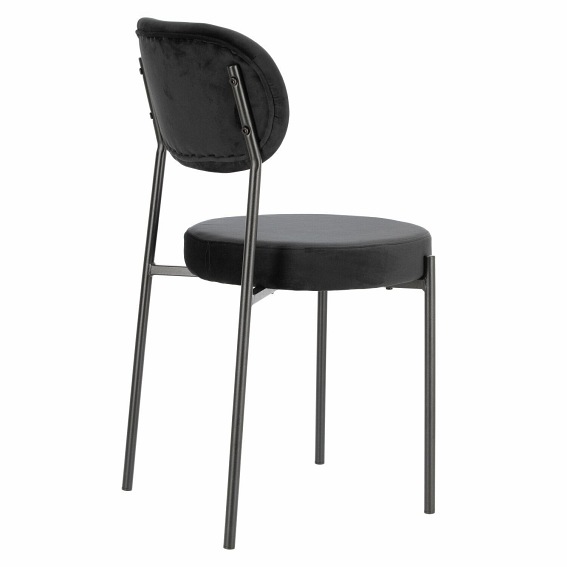 Krzesło CAMILE Velvet Czarne
