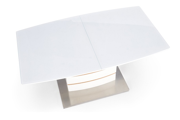 Stół Rozkładany TORONTO (180-140)x80 Biały/Dąb Złoty