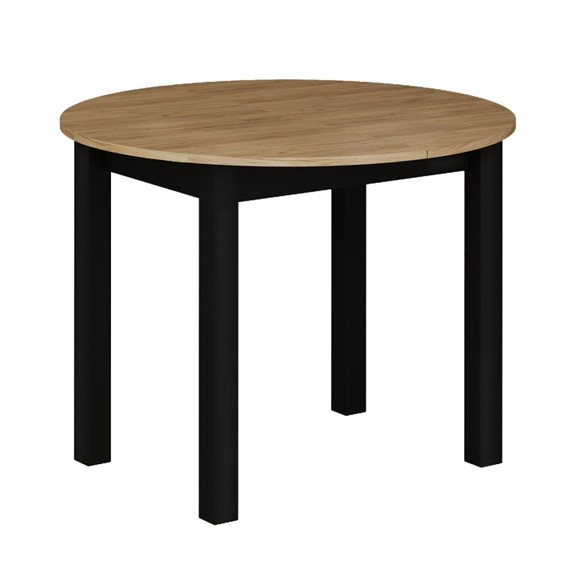 Stół Rozkładany ST3-FX (100x140)x100 Dąb Złoty Craft/Czarny