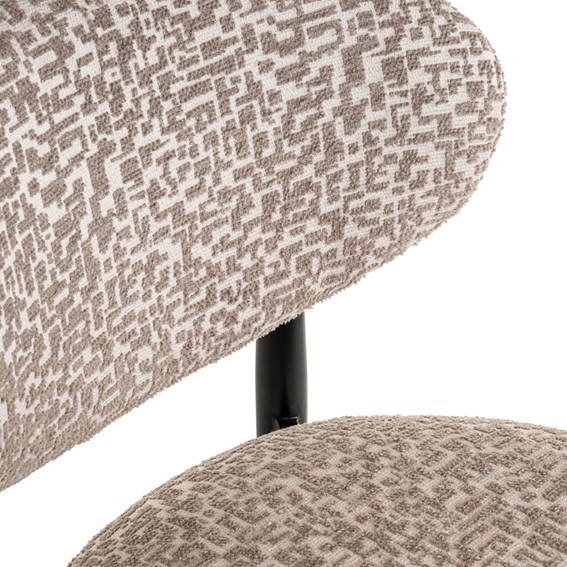 Krzesło Barowe DANTES 66 Natural Geo Brązowy