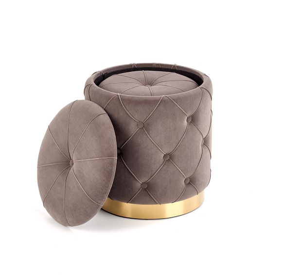 Zestaw Puf POLLY Popiel