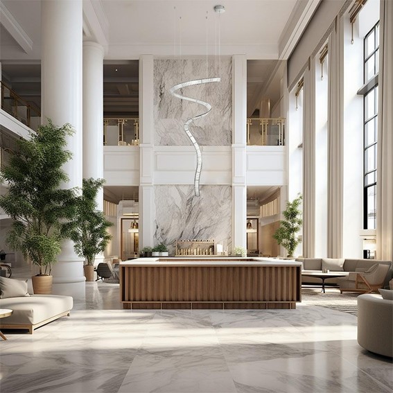 Lampa Wisząca WAVE CORDON 1A Srebrny/Transparentny