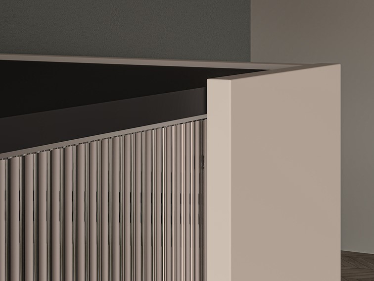 Witryna FRESHION 02 Cashmere/Czarny