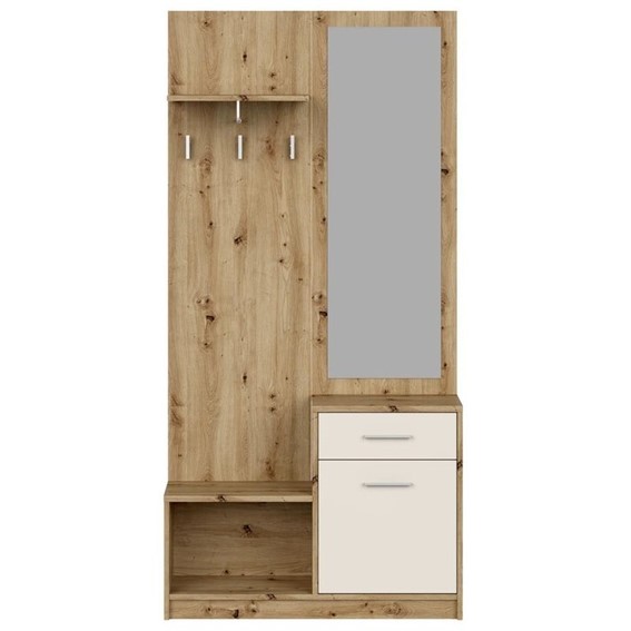 Zestaw Mebli do Przedpokoju PERGO Dąb Artisan/Kaszmir