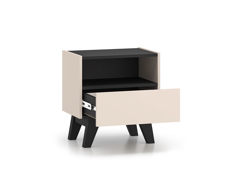Szafka nocna FRESHION 06 Cashmere/Czarny