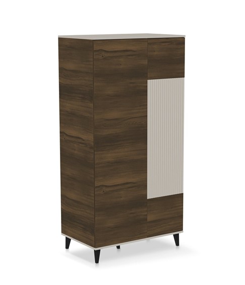 Szafka RANDOM 2 S-1 Kaszmir/Orzech/Czarny