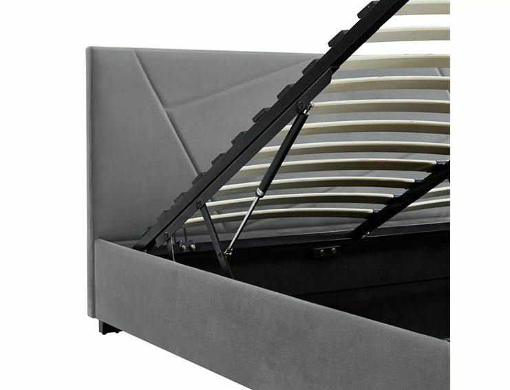 Łóżko COLUMBIA Velvet 160x200cm Szary