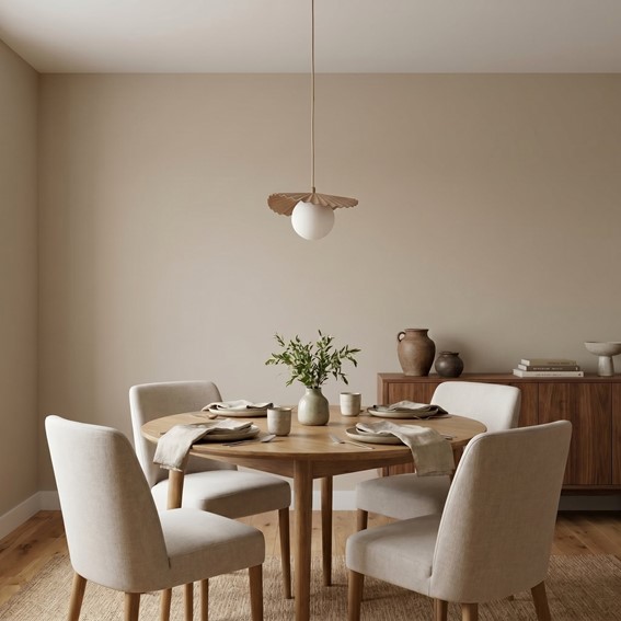 Lampa Wisząca FLORA 1 Beżowy/Opal
